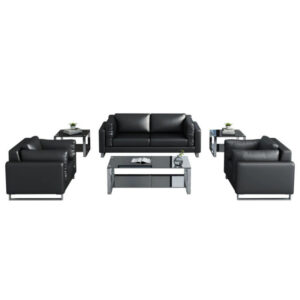 Durable leather high-density sponge comfortable office sofa