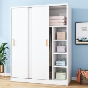 Simple Two-Door or Three-Door Children's Wardrobe