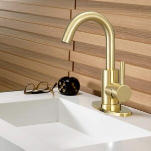 Stainless steel kitchen faucet with high-quality ceramic valve core