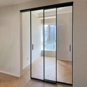 Aluminum Alloy Ultra-Narrow Three-Track Sliding Door