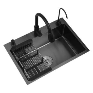 Extra-thick 3mm Black Gold Nami Stainless Steel Kitchen Sink
