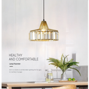 Warm Light Iron Art Crystal Chandelier