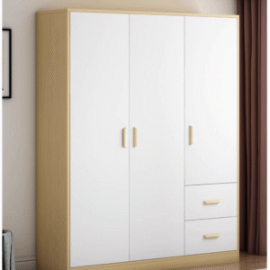 Solid wood handles solid wood wardrobe